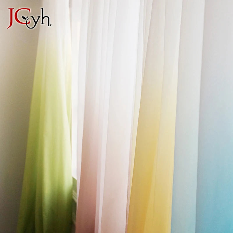 Voilage tulle degrade style moderne pour salon chambre