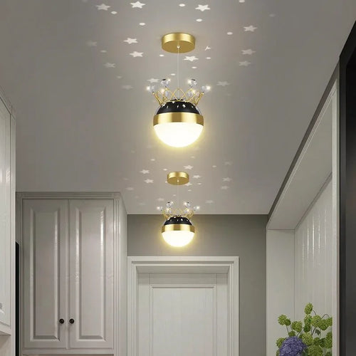 lustre moderne projection ciel étoilé éclairage intérieur décoratif - vue 5 sur 7