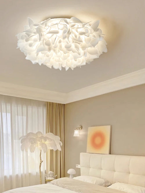 plafonnier acrylique créatif à pétales pour décoration intérieure moderne - vue 2 sur 7