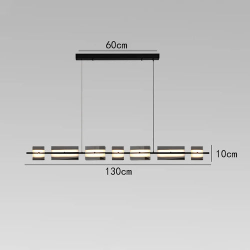 lustre minimaliste italien en cuivre et verre moderne