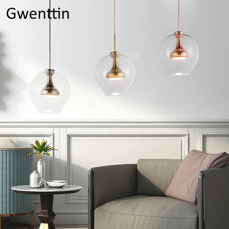 suspension en verre moderne pour décoration intérieure élégante - vue 4 sur 9