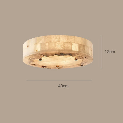 plafonnier luxueux en marbre naturel suspendu grand luminaire