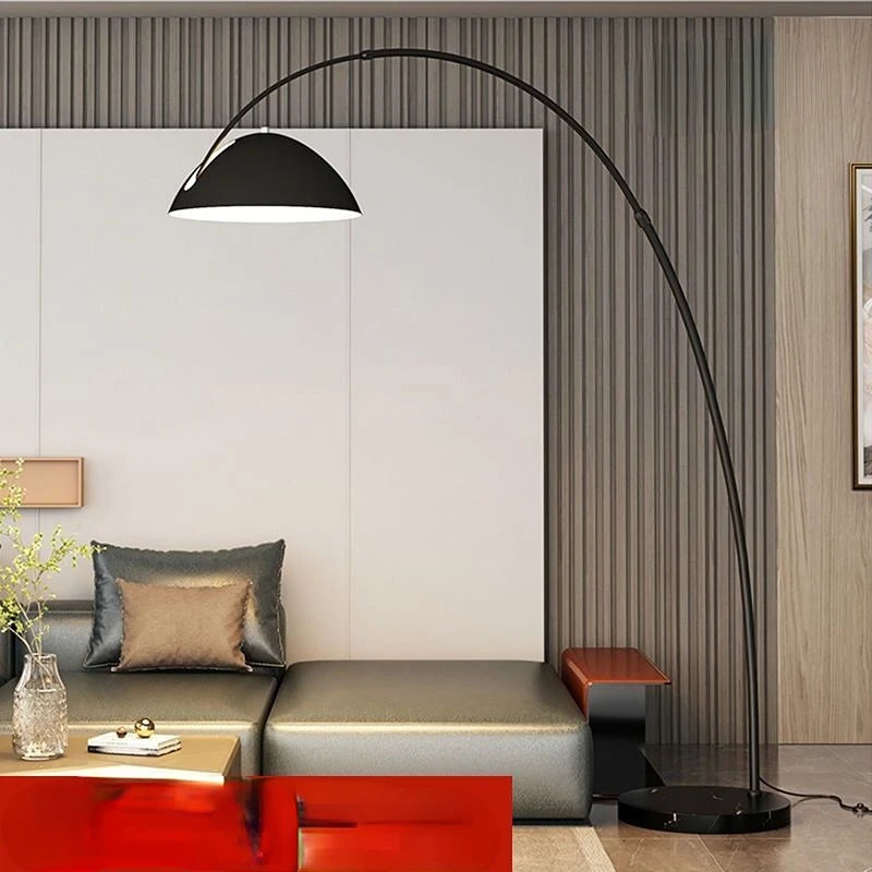 Lampadaire arc avec abat-jour moderne simple