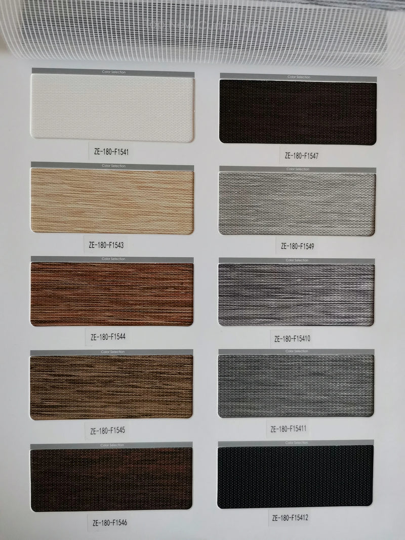 Store enrouleur zébré occultant tissu jacquard pour fenêtre