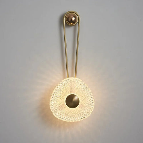 Applique murale led nordique moderne dorée décorative d'intérieur - vue 2 sur 8