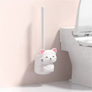 brosse de toilette pour nettoyage de fosse à squat sans angle mort