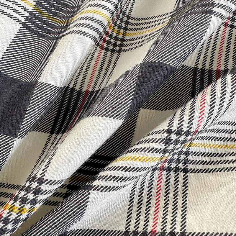 housse de couette en coton à carreaux avec taies d'oreiller douces