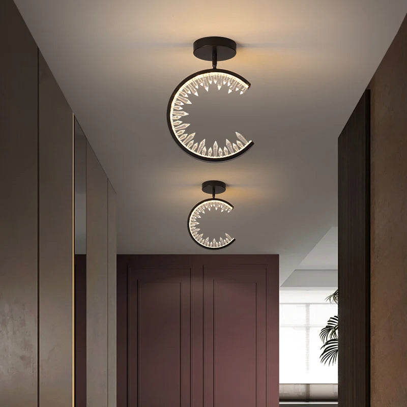 plafonnier led moderne minimaliste pour hall d'entrée