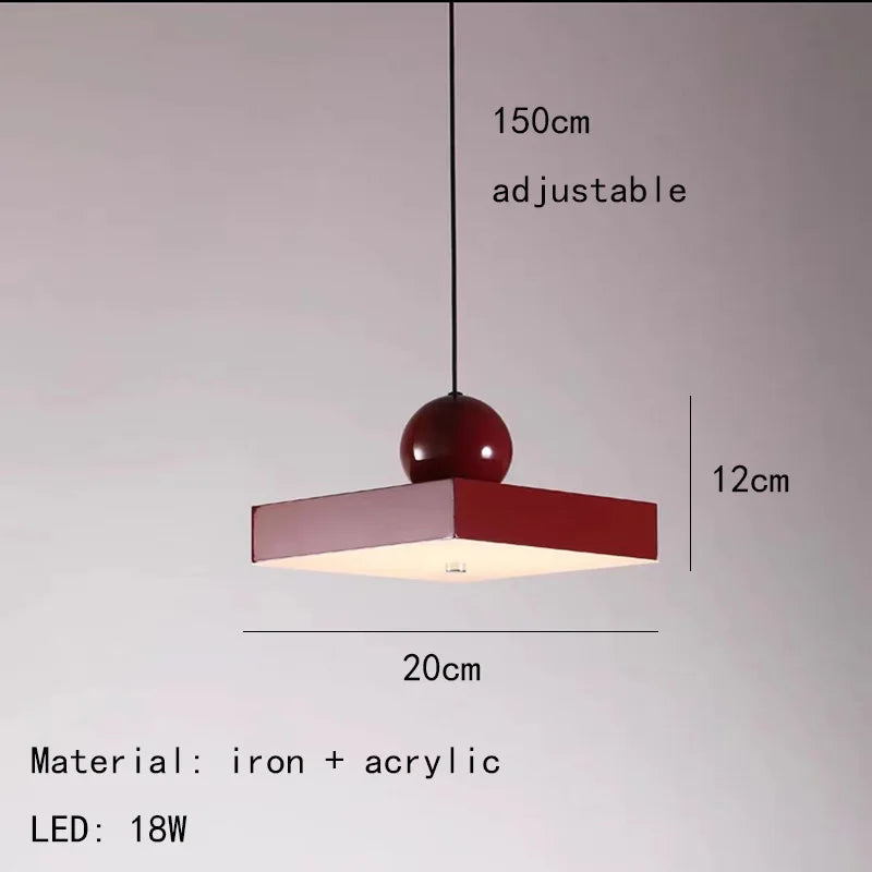 lustre moderne réglable cordon métallique pour intérieur design - vue 18 sur 24