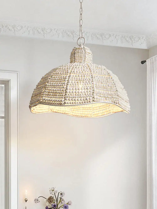 lustre à led vintage en bois pour décoration intérieure