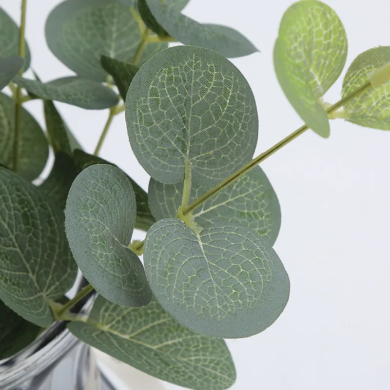 décoration de table branches d eucalyptus plantes artificielles pour mariage - vue 5 sur 7