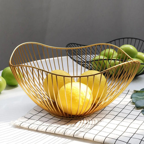 paniers à fruits en métal pour rangement cuisine et desserts - vue 2 sur 14