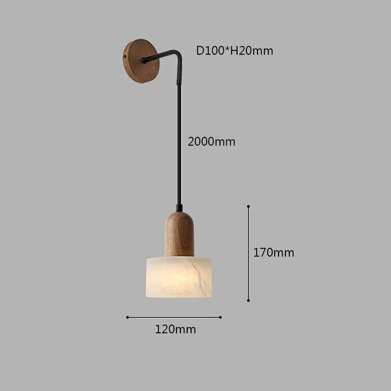 applique murale en marbre design nordique pour décoration intérieure - vue 8 sur 9
