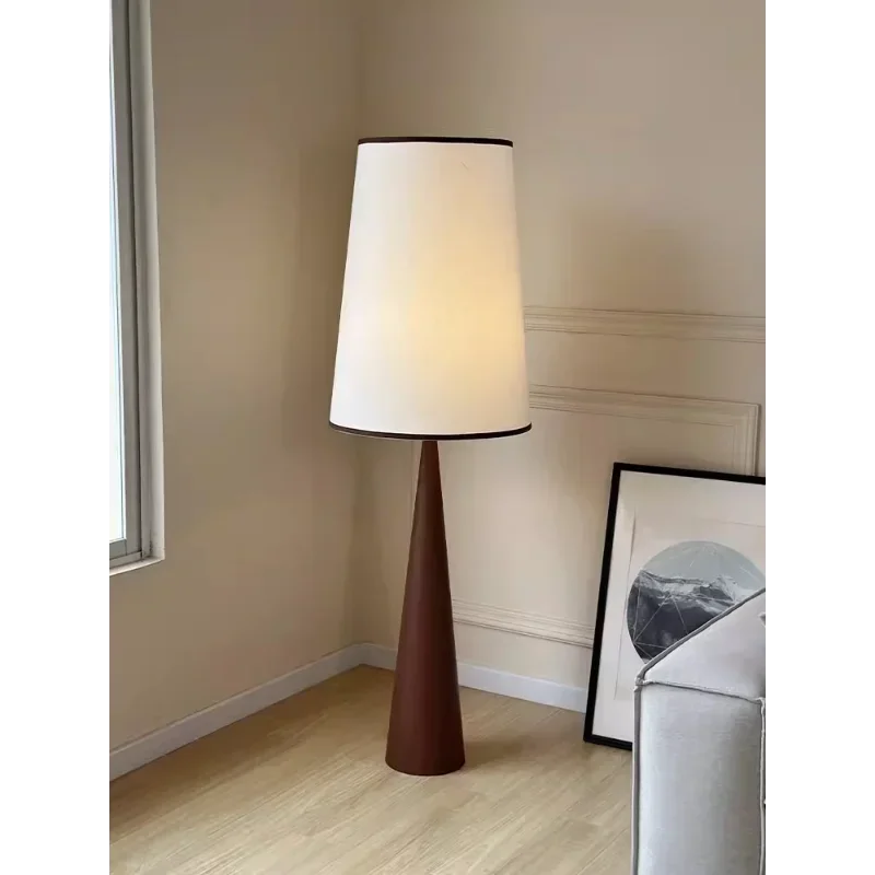 Lampadaire japonais au design Nordique en bois Wabi-sabi