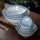 Bol porcelaine jingdezhen motif dragon chinois ramen soupe