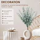 lot de 10 feuilles d'eucalyptus artificielles pour décoration et bouquets