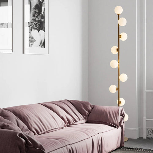 lampadaire boule en verre nordique pour décoration intérieure - vue 3 sur 7