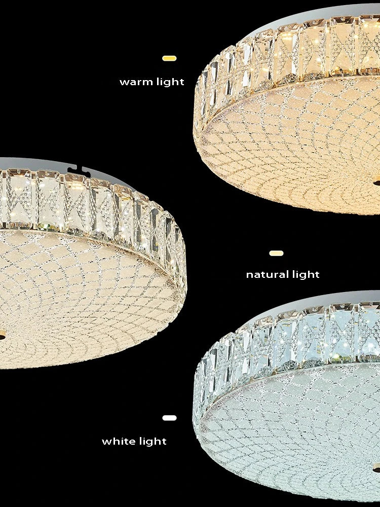 plafonnier led de luxe en cristal design moderne haute qualité 	 lampara - vue 3 sur 9