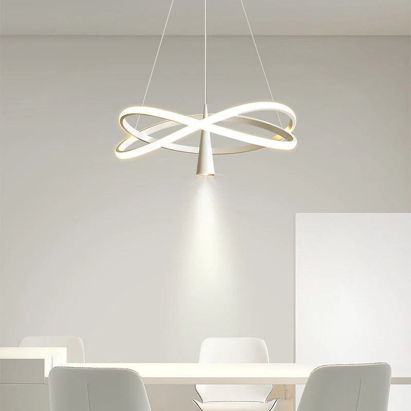 lustre suspendu à led moderne pour décoration intérieure élégante - vue 6 sur 12