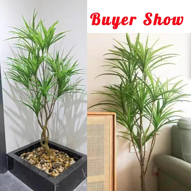 grand arbre artificiel palmier plante tropicale en pot décorative - vue 3 sur 10
