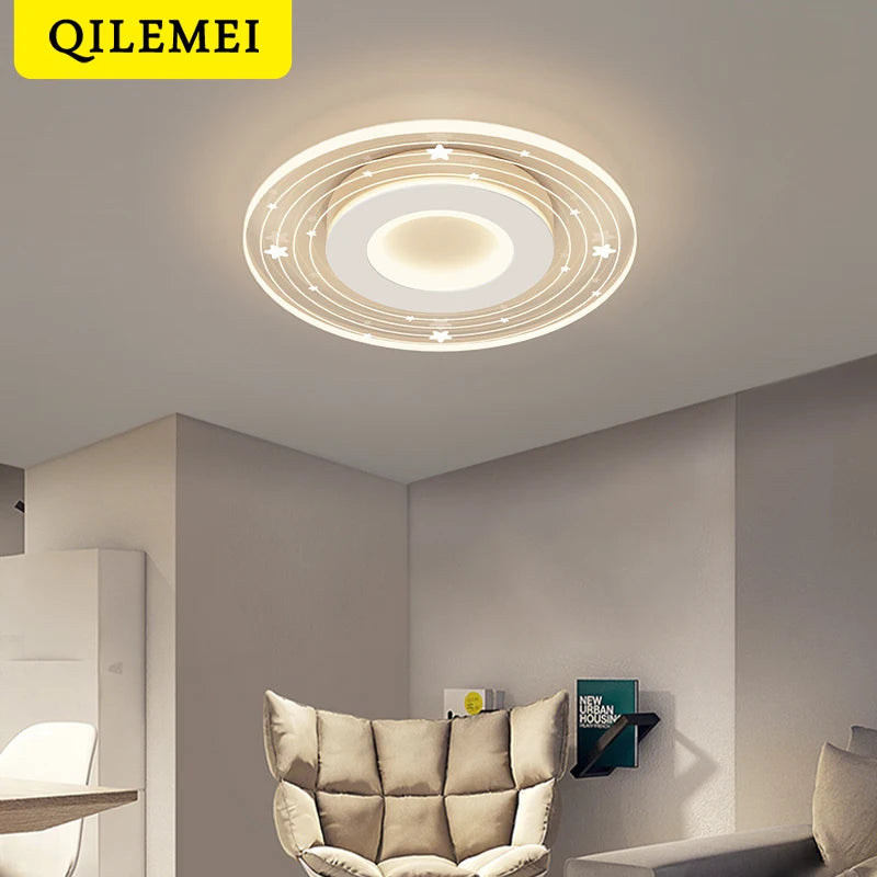 Plafond moderne à LEDs lumières pour chambre salle d'étude salon salle à manger lampes suspendues pour plafonniers meubles d'intérieur modernes