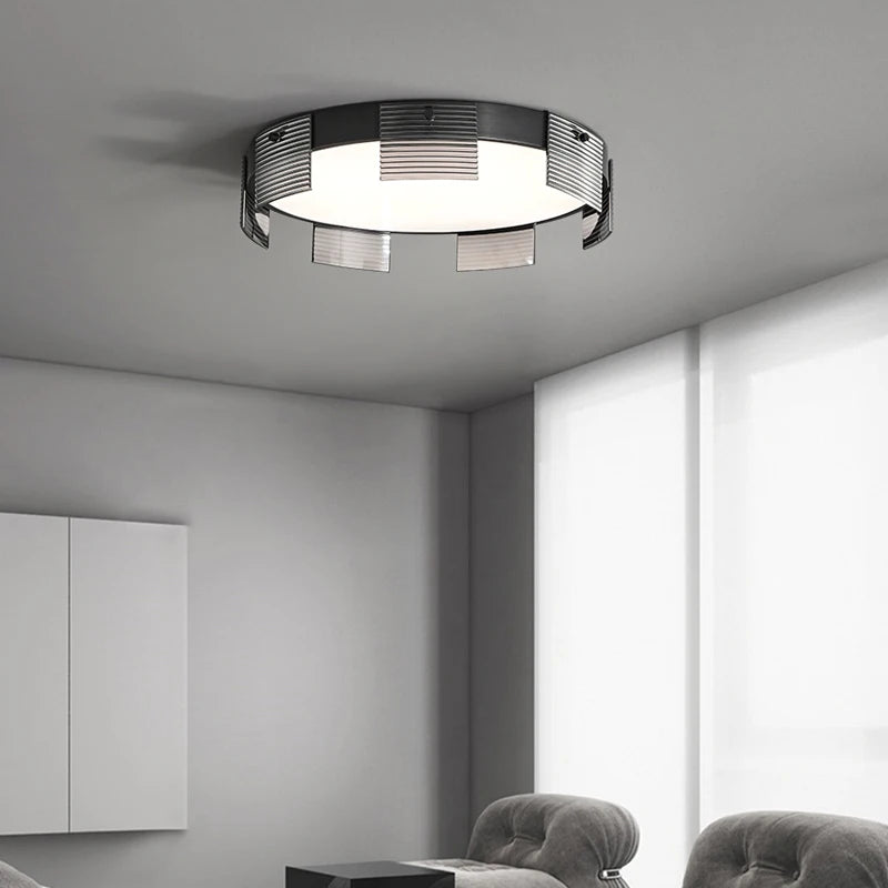 Plafonnier italien minimaliste haut de gamme - vue 4 sur 8