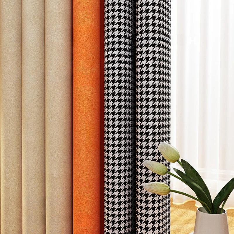 Rideau occultant moderne minimaliste pour salon et chambre