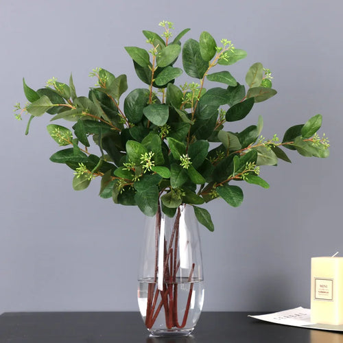 feuilles d eucalyptus décoratives avec fruits pour intérieur - vue 2 sur 7