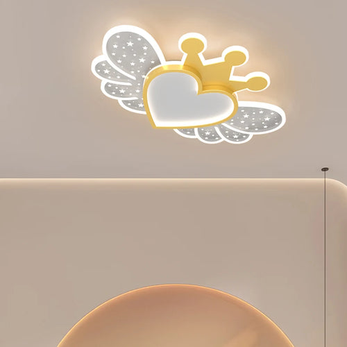 lustre led ultra lumineux moderne nordique avec décoration d'amour - vue 4 sur 17