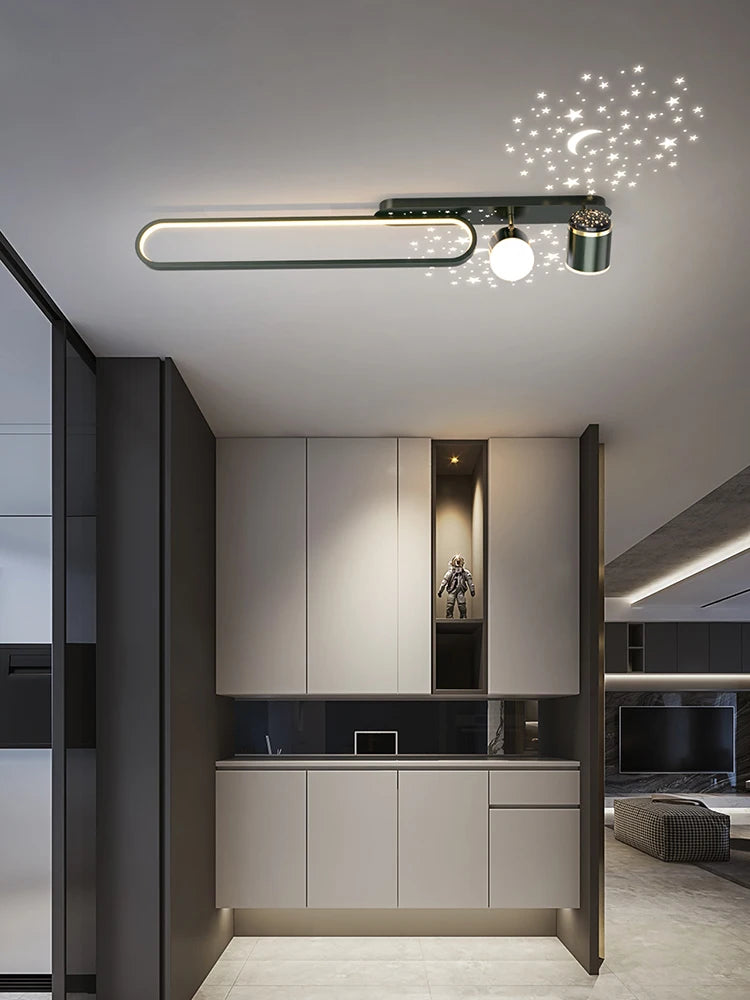 lustre led ciel étoilé salon couloir - vue 4 sur 13