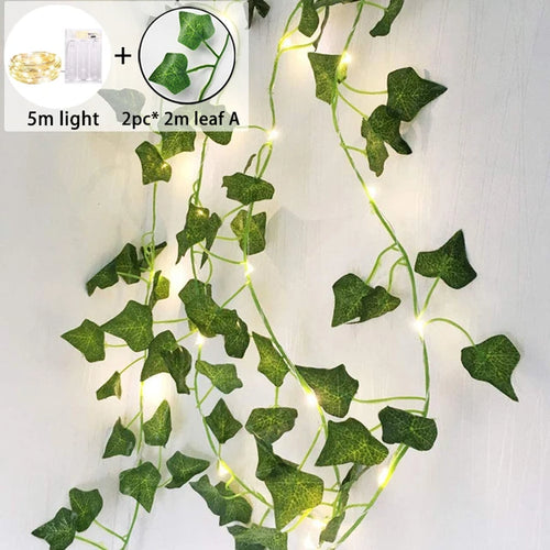 guirlande lumineuse led feuilles d'érable pour décoration de Noël - vue 9 sur 12