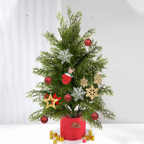 sapin de noël artificiel en plastique pour décorations festives - vue 2 sur 9