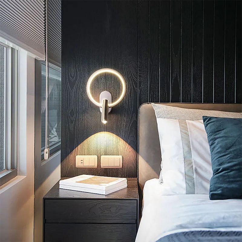applique murale led moderne pour lecture et étude décorative - vue 3 sur 16