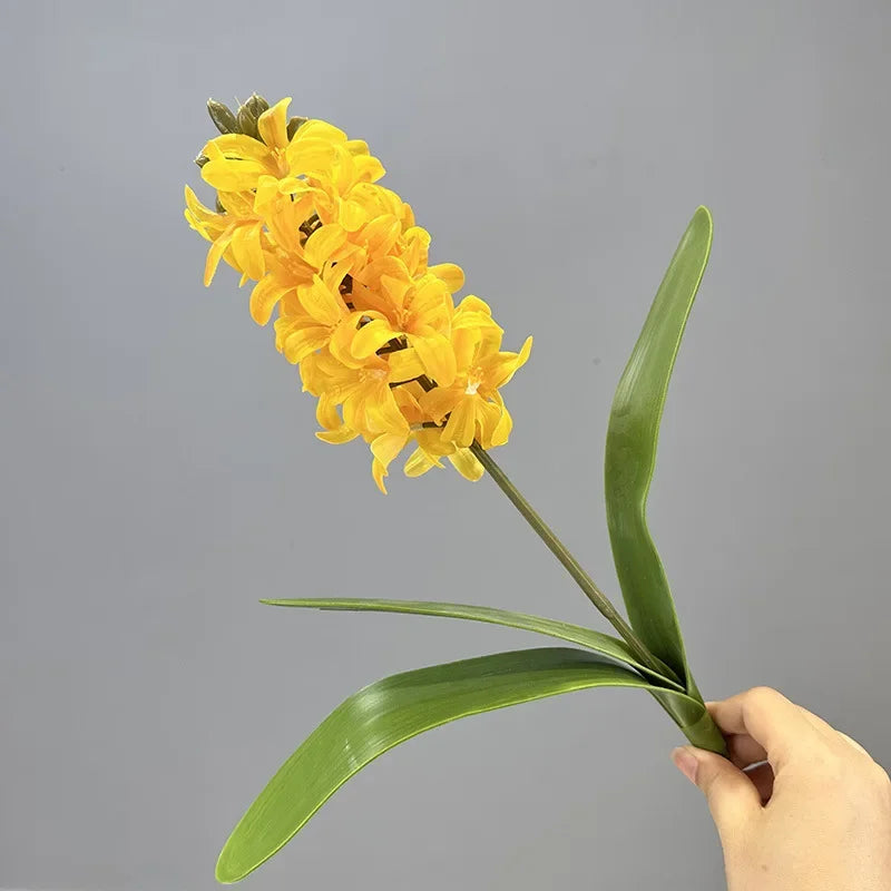 lot de 2 fleurs artificielles en jacinthes réalistes pour décoration intérieure