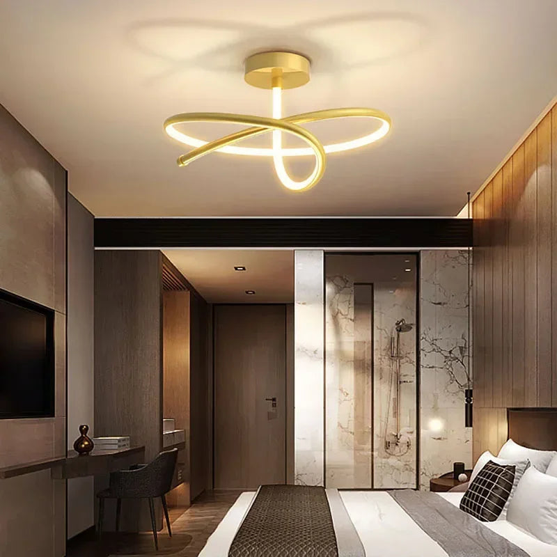 lustre moderne à leds pour décoration intérieure élégante - vue 4 sur 12