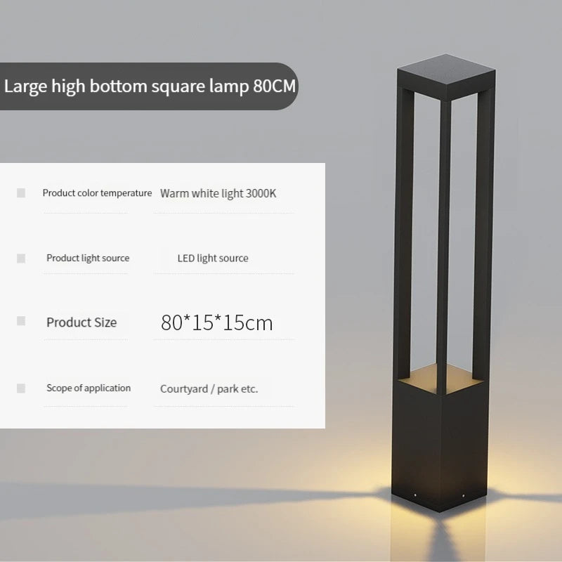 lampe de jardin moderne étanche en aluminium pour extérieur - vue 21 sur 21