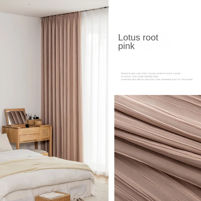 Rideau occultant moderne plissé isolation thermique salon chambre