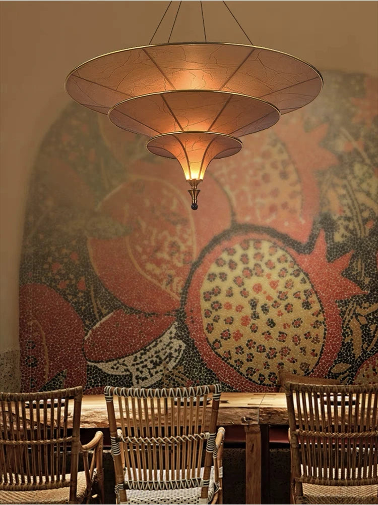 suspension wabi sabi pour décoration intérieure asiatique élégante - vue 3 sur 9