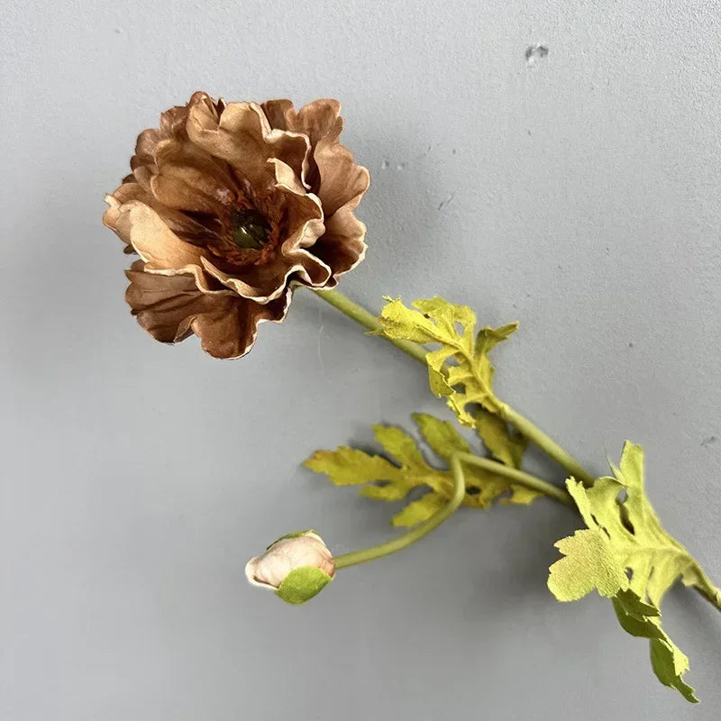 lot de 2 coquelicots artificiels pour décoration de fêtes et festivals