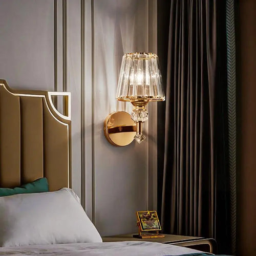 applique murale postmoderne en cristal de luxe