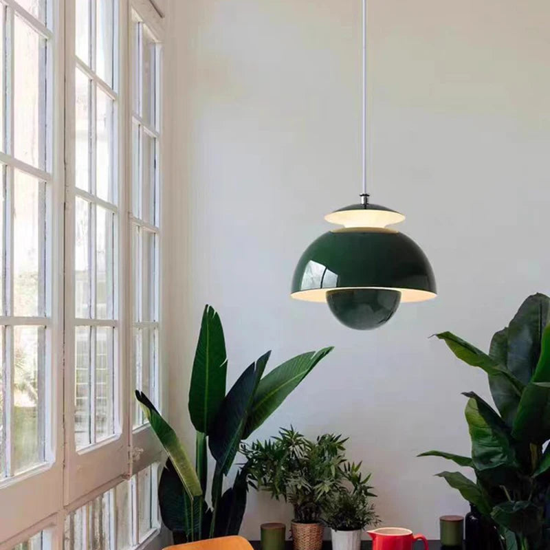lampe suspendue led moderne en métal réglable