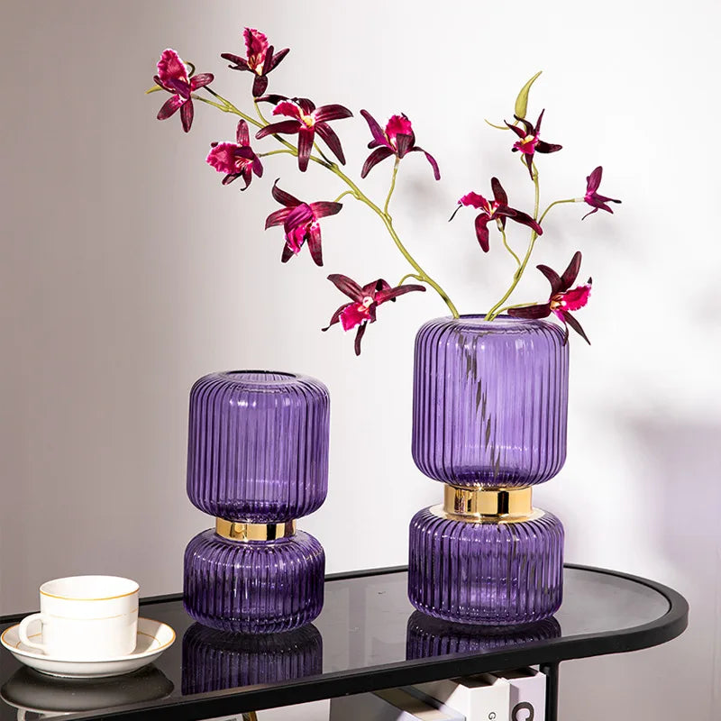 vase en verre transparent pour fleurs et décoration hydroponique - vue 4 sur 10