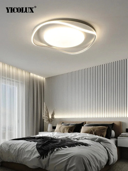 lustre led moderne éclairage intérieur lampe circulaire carrée - vue 2 sur 16