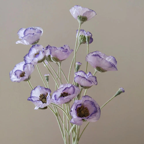 fleurs artificielles de pavot pour décoration mariage jardin et DIY - vue 5 sur 15