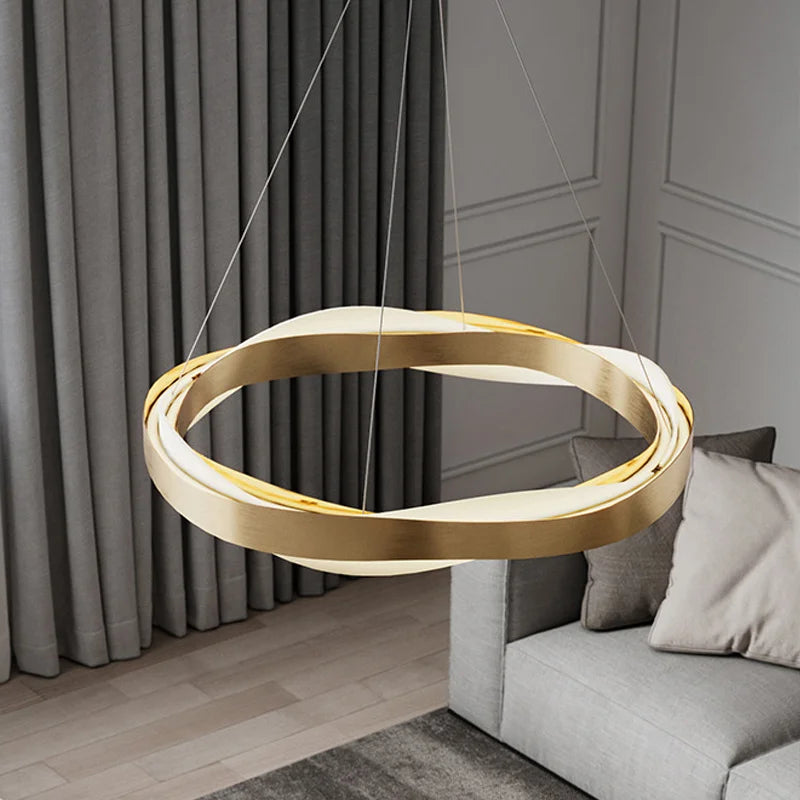 lustre moderne suspendu éclairage intérieur design élégant lumineux - vue 3 sur 13
