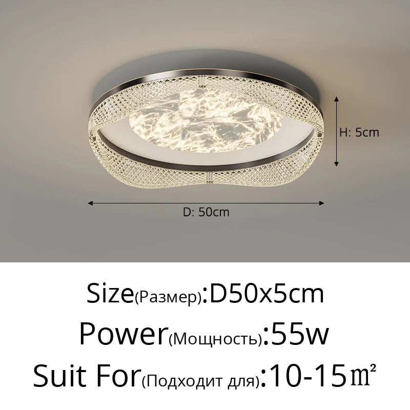 plafonnier moderne en laiton design créatif minimaliste pour intérieur