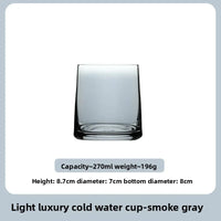 Ensemble verres cristal moderne eau whisky jus