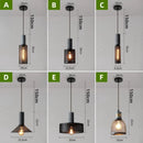 lustre ciment suspension led loft béton tube long décor salle cuisine éclairage