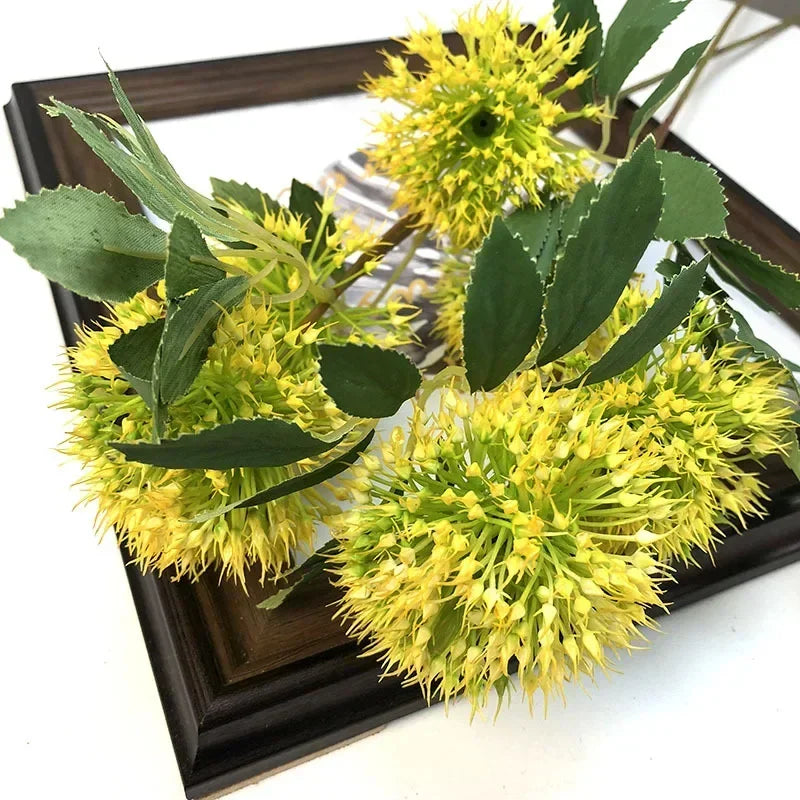 lot de 6 boules d'oignons artificiels pour décoration de jardin - vue 5 sur 10