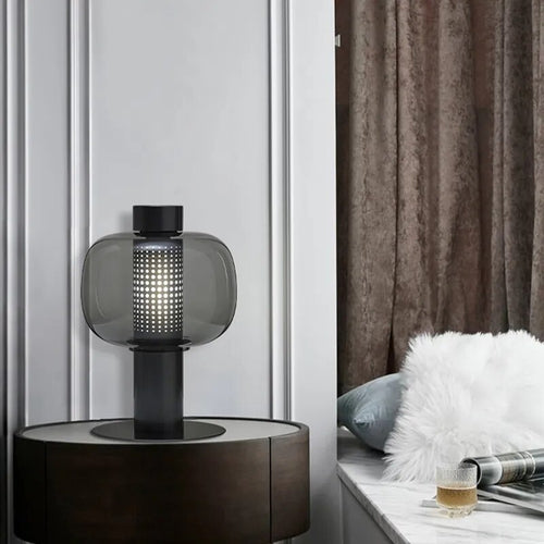 lampe de table luxe moderne verre simple